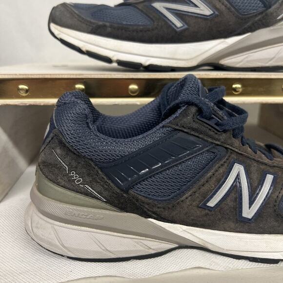 💥 New Balance 990v5 Navy Blue Running shoes 2A WIDTH  W990NV5  women 7.5  men 6 - Picture 2 of 9